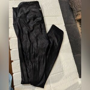 CRZ YOGA black metallic leggings